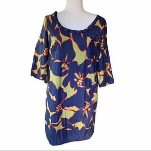 Ann Taylor Loft Floral A-Line Tunic Dress SZ 10